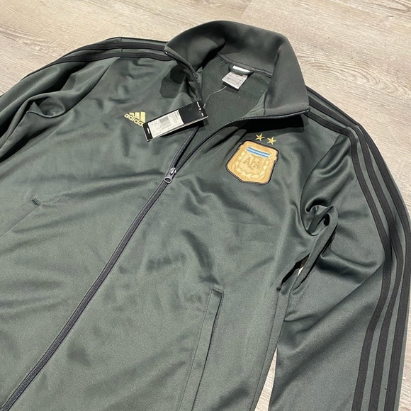 Adidas Argentina National Team Track Jacket Messi #10 Men’s Size Large Brand New - Picture 2 of 5